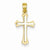 14k Gold Two-tone Layered Cross Pendant, Pendants for Necklace