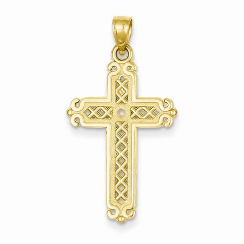 14k Gold Cross Pendant, Beautiful Pendants for Necklace