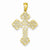 14k Gold Lacey Budded Cross Pendant, Pendants for Necklace
