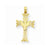 14k Gold Dove on Cross Pendant, Pendants for Necklace