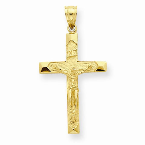 14k Gold Crucifix Pendant, Classy Pendants for Necklace