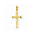 14k Gold Beveled Tipped Crucifix Pendant, Pendants for Necklace