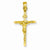 14k Gold Stick Style Crucifix Pendant, Pendants for Necklace