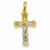 14k Gold Two-tone Crucifix pendant, Dazzling Pendants for Necklace