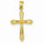 14k Gold Textured Crucifix pendant, Beautiful Pendants for Necklace