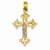 14k Gold Two-tone Crucifix Pendant, Exquisite Pendants for Necklace
