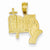 14k Gold Bible, Praying Hands, and Cross Pendant, Pendants for Necklace