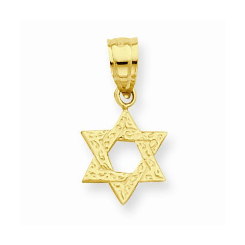 14k Gold Mini Star of David Pendant, Pendants for Necklace