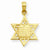 14k Gold Star of David w/Tablets in Center Pendant, Pendants for Necklace