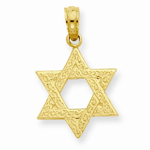 14k Gold Star of David pendant, Adorable Pendants for Necklace