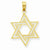 14k Gold Star of David Pendant, Dazzling Pendants for Necklace