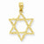 14k Gold Star of David Pendant, Beautiful Pendants for Necklace