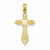 14k Gold Diamond-cut Fancy Cross Pendant, Pendants for Necklace