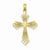 14k Gold Heart Center Cross Pendant, Pendants for Necklace