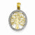 14k Yellow Gold Rhodium Plated Tree of Life Pendant, Pendants for Necklace