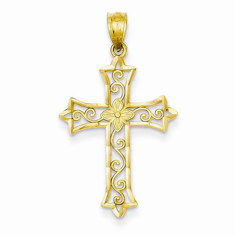 14k Yellow Gold Cross pendant, Gorgeous Pendants for Necklace