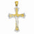 14k Gold Two-tone Crucifix Pendant, Adorable Pendants for Necklace