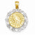 14k Yellow Gold Rhodium Plated Baptism pendant, Exquisite Pendants for Necklace