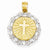 14k Yellow Gold Rhodium Plated Baptism pendant, Fine Pendants for Necklace