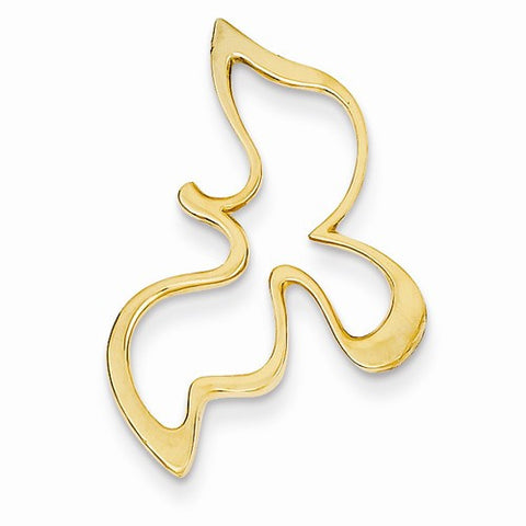 14k Yellow Gold Dove Pendant, Pendants for Necklace