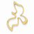 14k Yellow Gold Dove Pendant, Pendants for Necklace