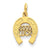 14k Gold Horseshoe Charm hide-image