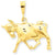 14k Gold Taurus Zodiac Charm hide-image