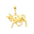 Taurus Zodiac Charm in 14k Gold