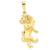 Leo Zodiac Charm in 14k Gold