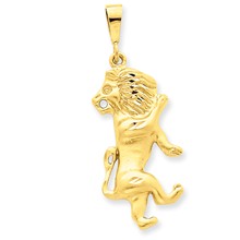 14k Gold Leo Zodiac Charm hide-image