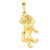 14k Gold Leo Zodiac Charm hide-image