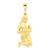 Virgo Zodiac Charm in 14k Gold