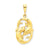 Pisces Zodiac Charm in 14k Gold
