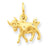 14k Gold Taurus Zodiac Charm hide-image