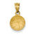 14k Gold Basketball Charm hide-image