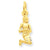 14k Gold Virgo Zodiac Charm hide-image