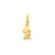 Aquarius Zodiac Charm in 14k Gold