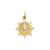 Ships Wheel Charm in 14k Gold