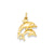 Dolphin Charm in 14k Gold