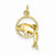 14k Gold Dolphin pendant, Lovely Pendants for Necklace