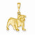 14k Gold Bulldog pendant, Appealing Pendants for Necklace