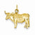 14k Gold Steer Pendant, Pendants for Necklace