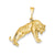 Tiger Charm in 14k Gold
