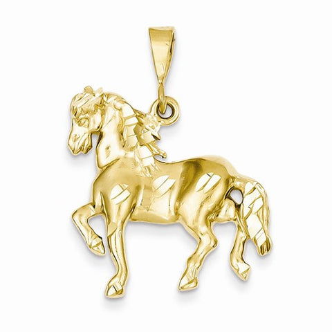 14k Gold Horse pendant, Pretty Pendants for Necklace