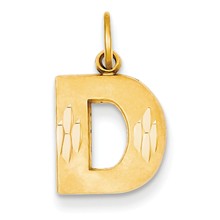 14k Gold Initial D Charm hide-image