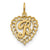 14k Gold Initial B Charm hide-image