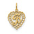 Initial B Charm in 14k Gold