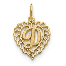 14k Gold Initial D Charm hide-image