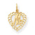 14k Gold Initial M Charm hide-image