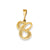 Initial C Charm in 14k Gold